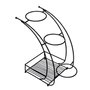 Aberto Design Jardinera Decorativa de Metal Negra